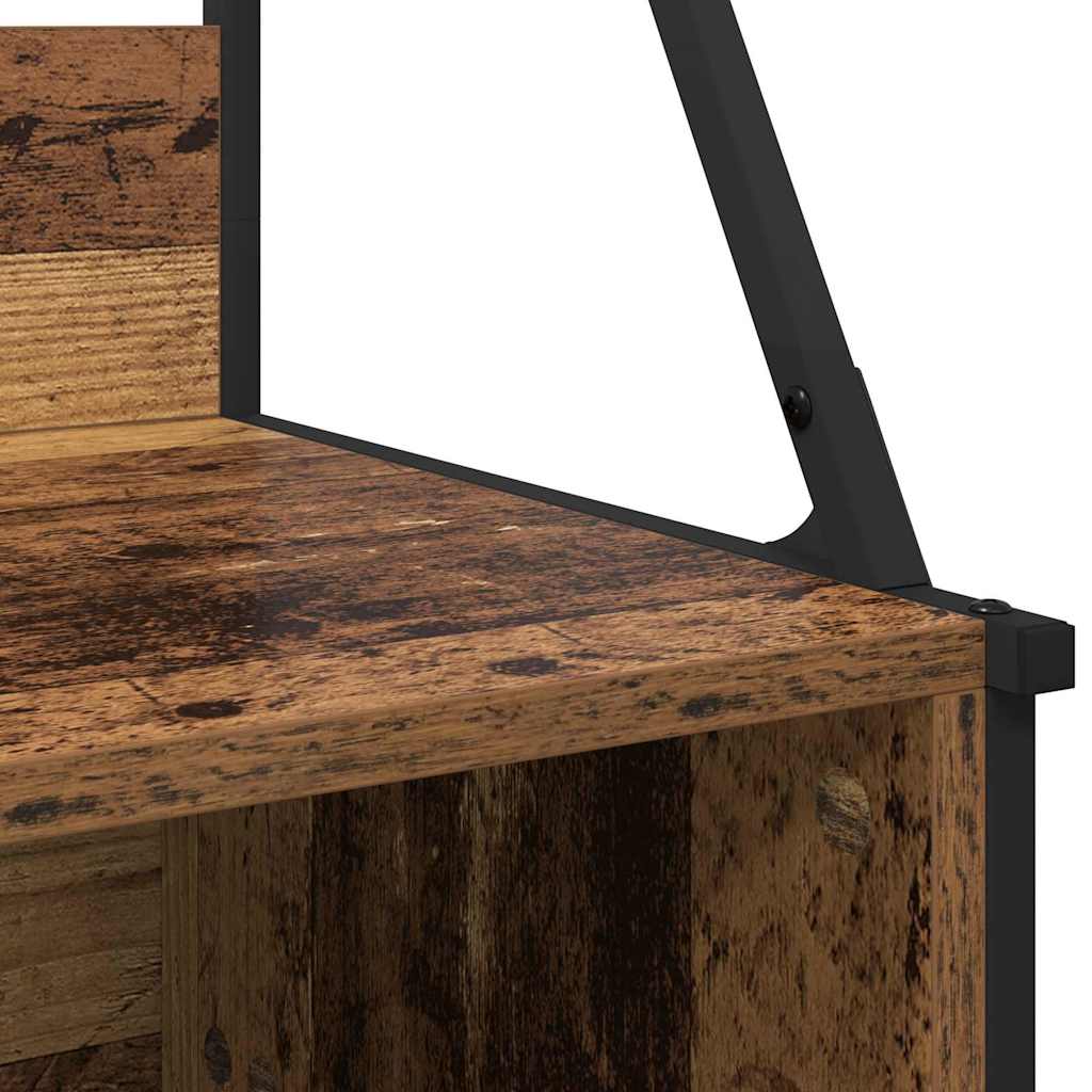 vidaXL Ράφι Ρούχων Παλιό Ξύλο 100 x 41 x 184 εκ Επεξεργασμένο ξύλο