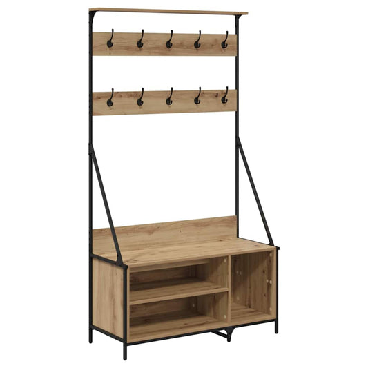 vidaXL Ράφι Ρούχων Artisan Oak 100 x 41 x 184 εκ Επεξεργασμένο ξύλο