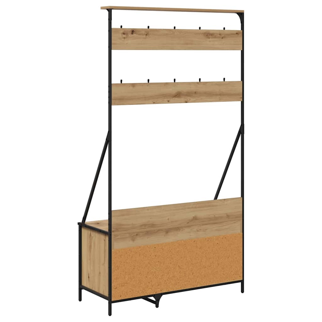 vidaXL Ράφι Ρούχων Artisan Oak 100 x 41 x 184 εκ Επεξεργασμένο ξύλο