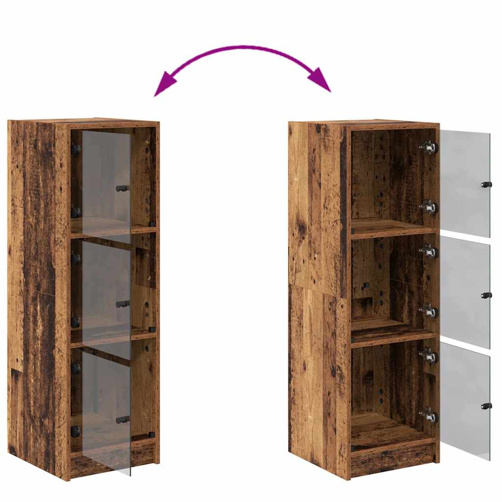 vidaXL Highboard Παλιό Ξύλο 35 x 37 x 109 εκ Επεξεργασμένο ξύλο