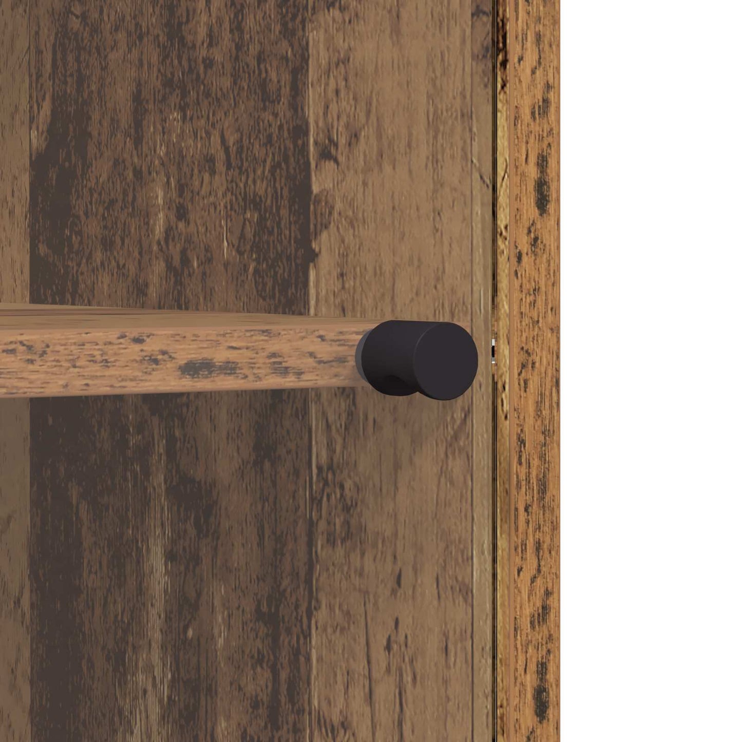 vidaXL Πλαϊνό γραφείο Παλαιό ξύλο 35 x 37 x 76 εκ Επεξεργασμένο ξύλο