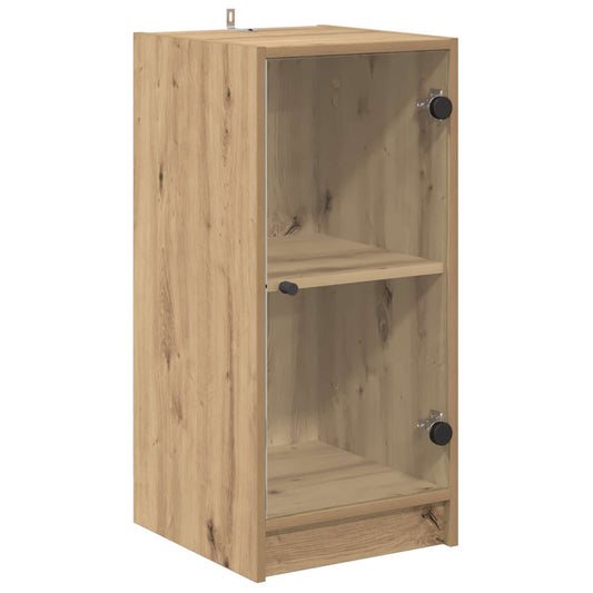vidaXL Πλαϊνό γραφείο artisan δρυς 35 x 37 x 76 εκ Επεξεργασμένο ξύλο