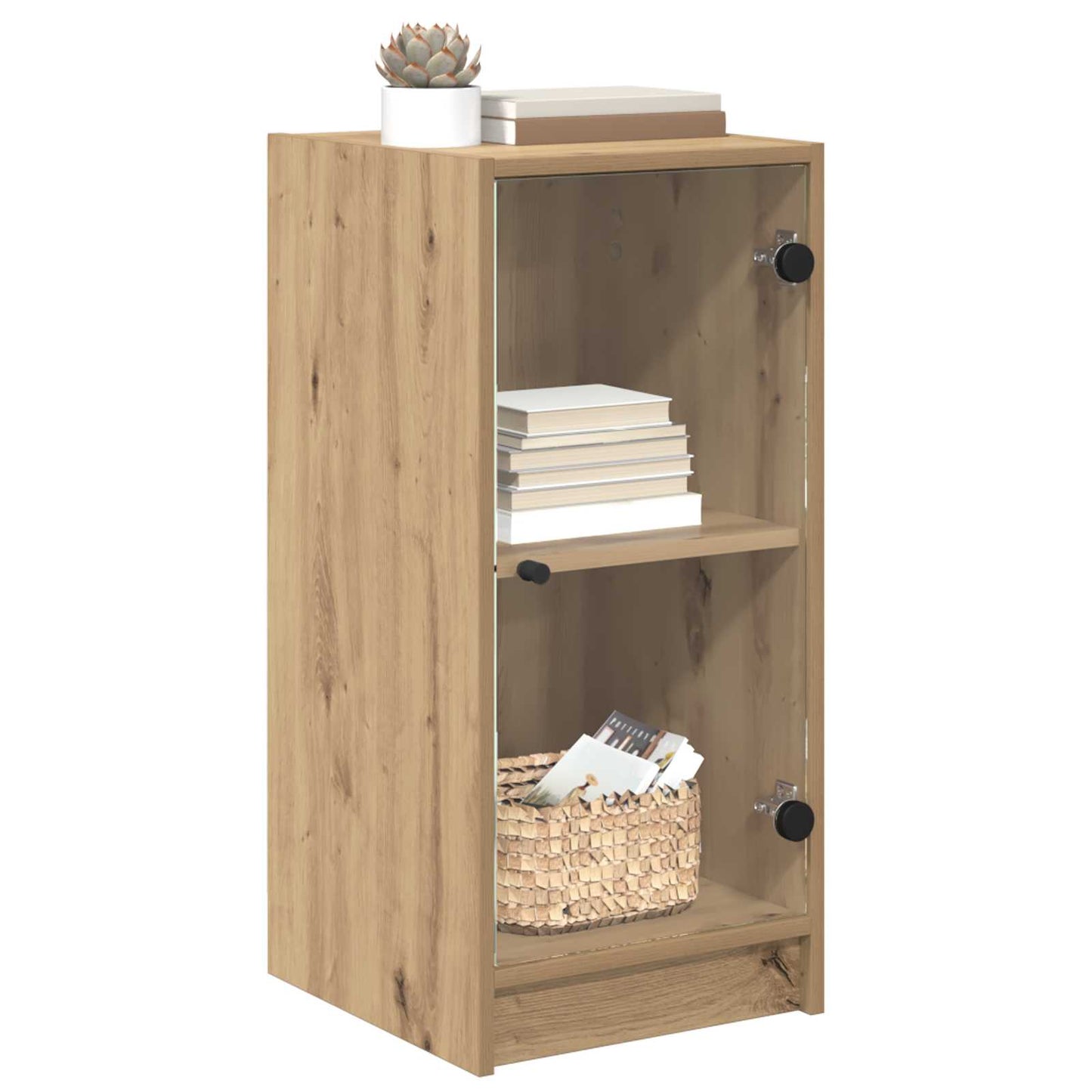 vidaXL Πλαϊνό γραφείο artisan δρυς 35 x 37 x 76 εκ Επεξεργασμένο ξύλο