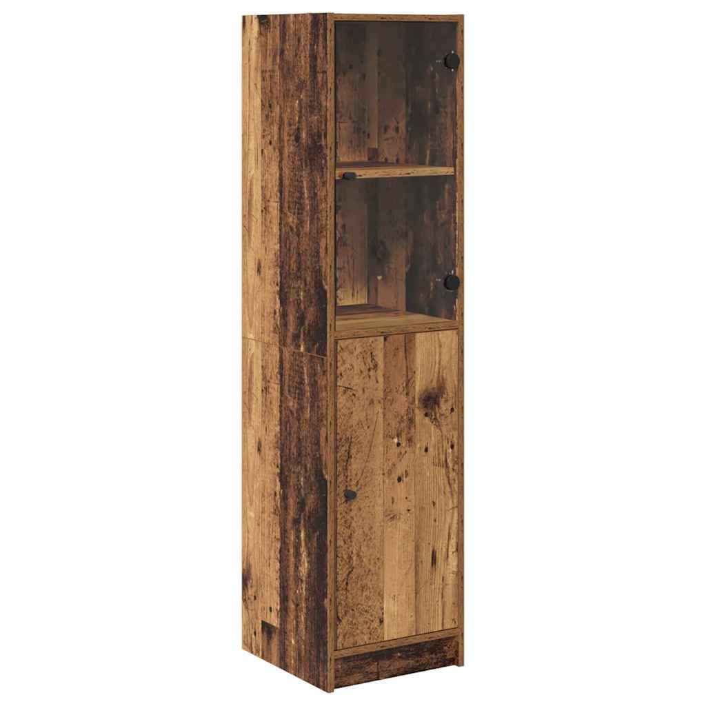 vidaXL Highboard Παλιό Ξύλο 35 x 37 x 142 εκ Επεξεργασμένο ξύλο