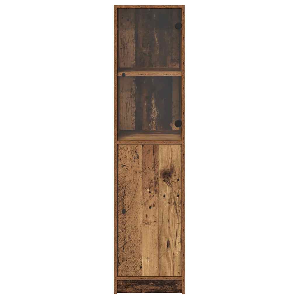 vidaXL Highboard Παλιό Ξύλο 35 x 37 x 142 εκ Επεξεργασμένο ξύλο
