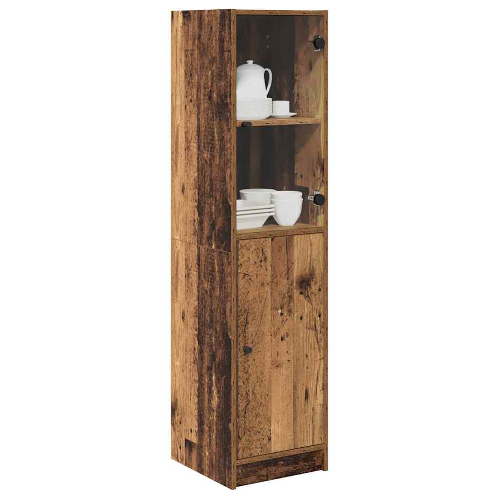 vidaXL Highboard Παλιό Ξύλο 35 x 37 x 142 εκ Επεξεργασμένο ξύλο