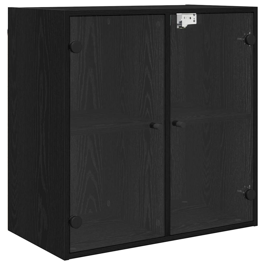 vidaXL Ντουλάπα Τοίχου 68 x 37 x 68,5 εκ Επεξεργασμένο Ξύλο Μαύρη Οξυά