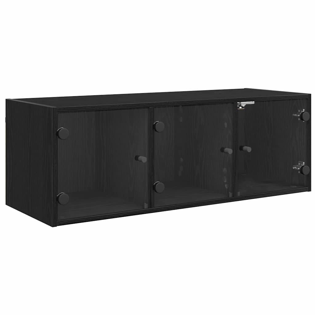 vidaXL Ντουλάπα Τοίχου 102 x 37 x 35 εκ Επεξεργασμένο Ξύλο Μαύρη Οξυά