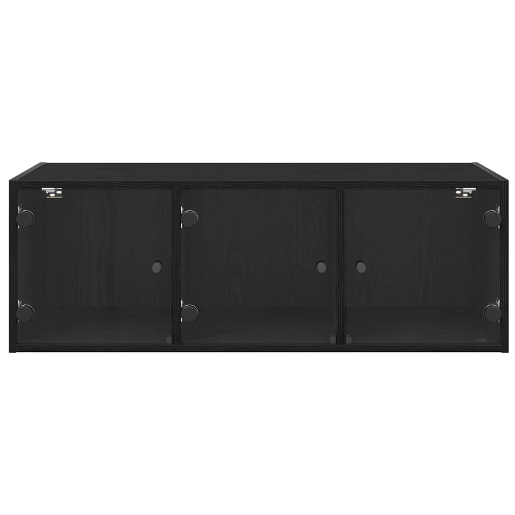 vidaXL Ντουλάπα Τοίχου 102 x 37 x 35 εκ Επεξεργασμένο Ξύλο Μαύρη Οξυά