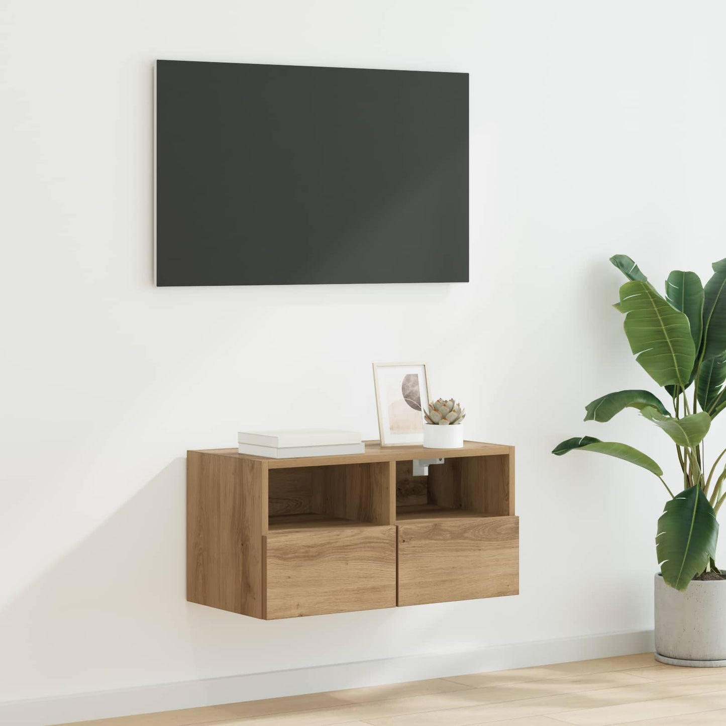 vidaXL Ντουλάπι Τηλεόρασης Τοίχου 60 x 30 x 30 cm Artisan Oak