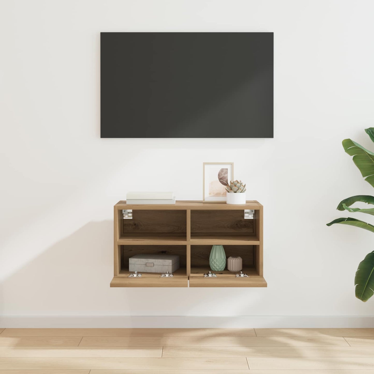 vidaXL Ντουλάπι Τηλεόρασης Τοίχου 60 x 30 x 30 cm Artisan Oak