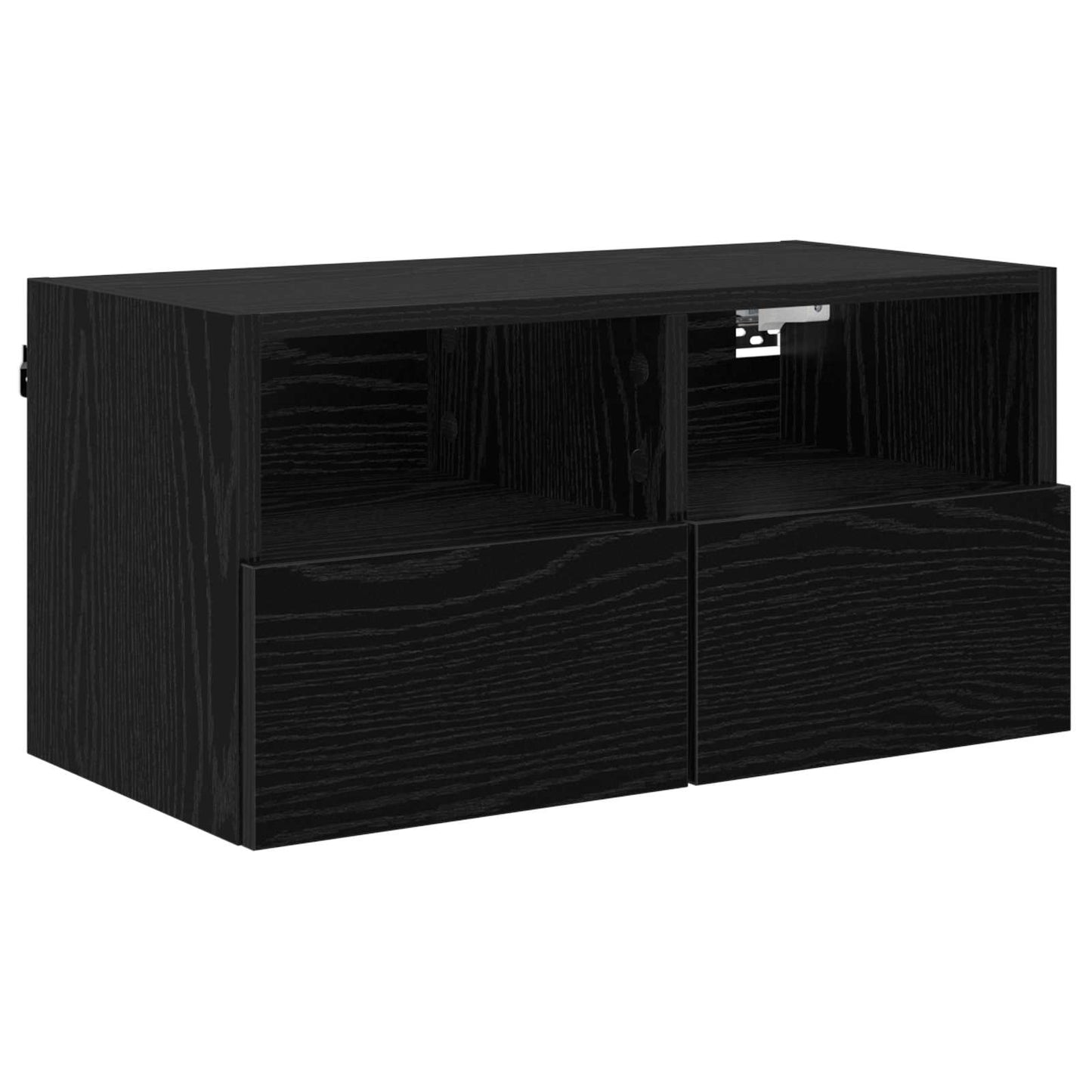 vidaXL Ντουλάπι Τηλεόρασης Τοίχου 60 x 30 x 30 cm Μαύρη Οξυά