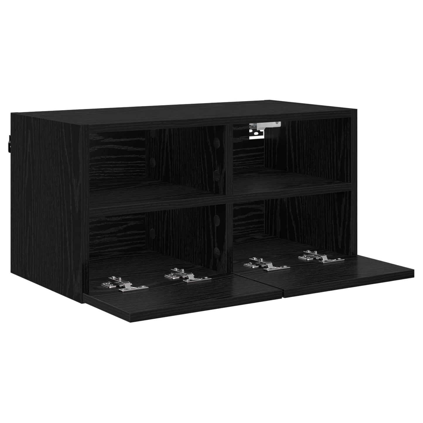 vidaXL Ντουλάπι Τηλεόρασης Τοίχου 60 x 30 x 30 cm Μαύρη Οξυά