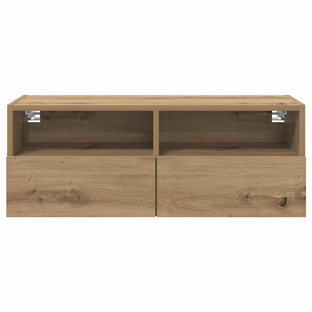 vidaXL Ντουλάπι Τηλεόρασης Τοίχου Artisan Oak 80 x 30 x 30 εκ