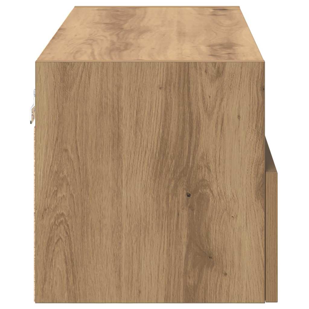 vidaXL Βάσεις τηλεόρασης Επιτοίχιο 2 pcs Artisan Oak 80 x 30 x 30 εκ