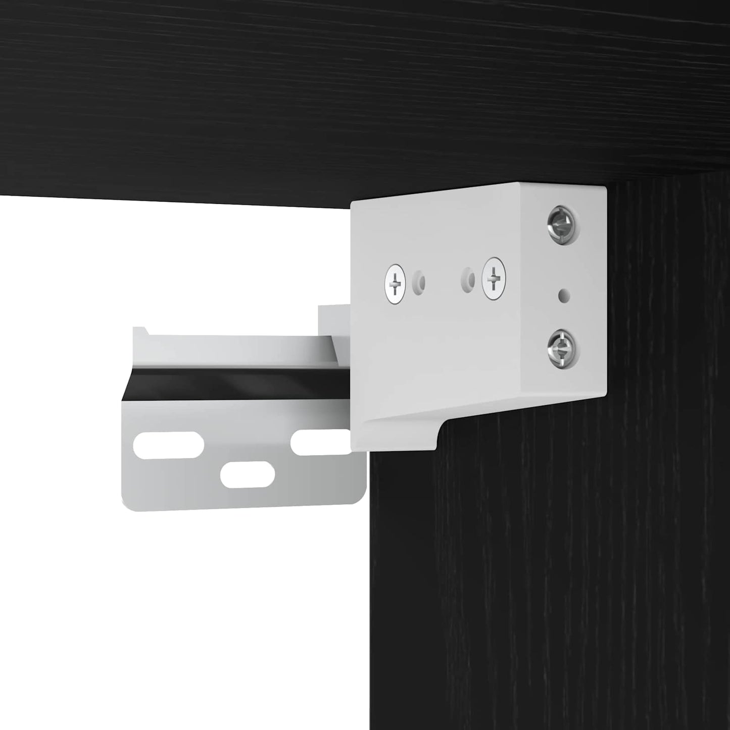 vidaXL Ντουλάπι Τηλεόρασης Τοίχου 80 x 30 x 30 εκ Μαύρη Οξυά
