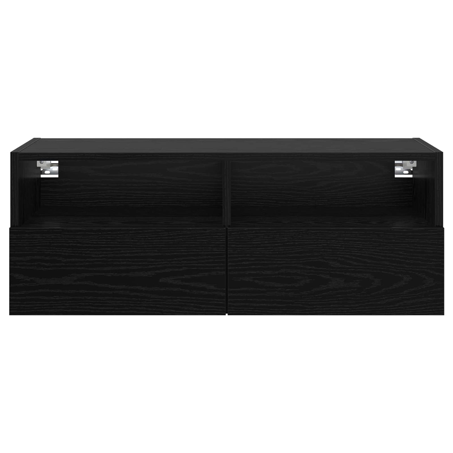 vidaXL Ντουλάπι Τηλεόρασης Τοίχου 80 x 30 x 30 εκ Μαύρη Οξυά