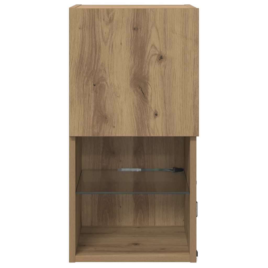 vidaXL Τοίχου ντουλάπες τηλεόρασης Επιτοίχιο 2 pcs Artisan Oak