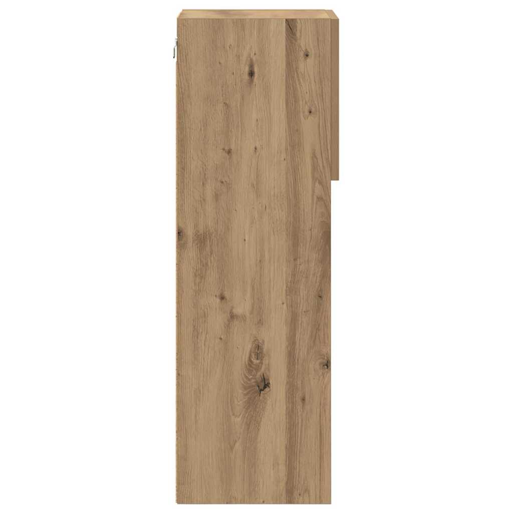 vidaXL Τοίχου ντουλάπες τηλεόρασης 2 pcs Artisan Oak 30,5 x 30 x 90 cm