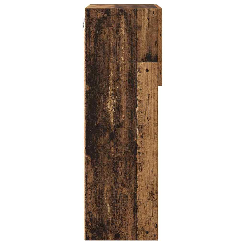 vidaXL Τοίχου ντουλάπες τηλεόρασης 2 pcs Παλιό ξύλο 40,5 x 30 x 90 εκ