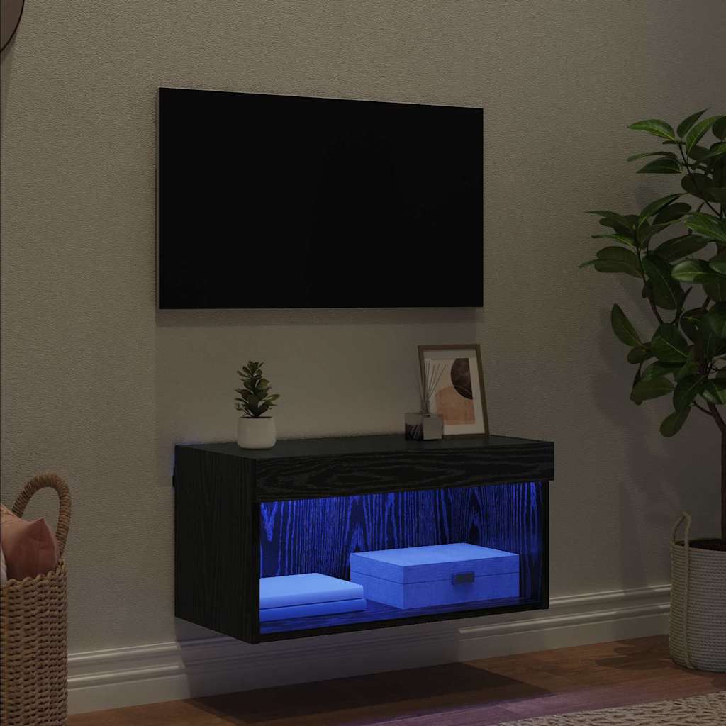 vidaXL Ντουλάπι TV Μαύρη Οξυά 60 x 30 x 30 cm Επεξεργασμένο ξύλο