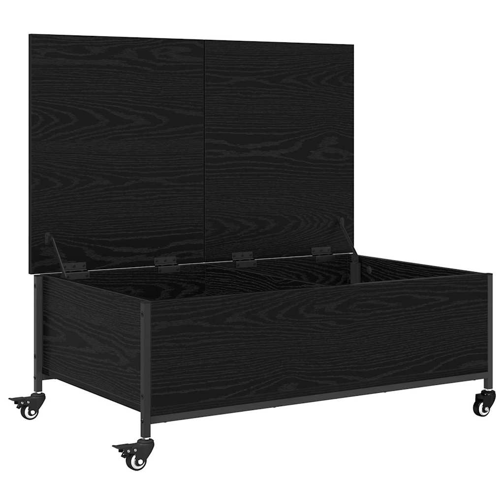 vidaXL Τραπεζάκι σαλονιού Μαύρη Οξυά 91 x 55 x 32 εκ