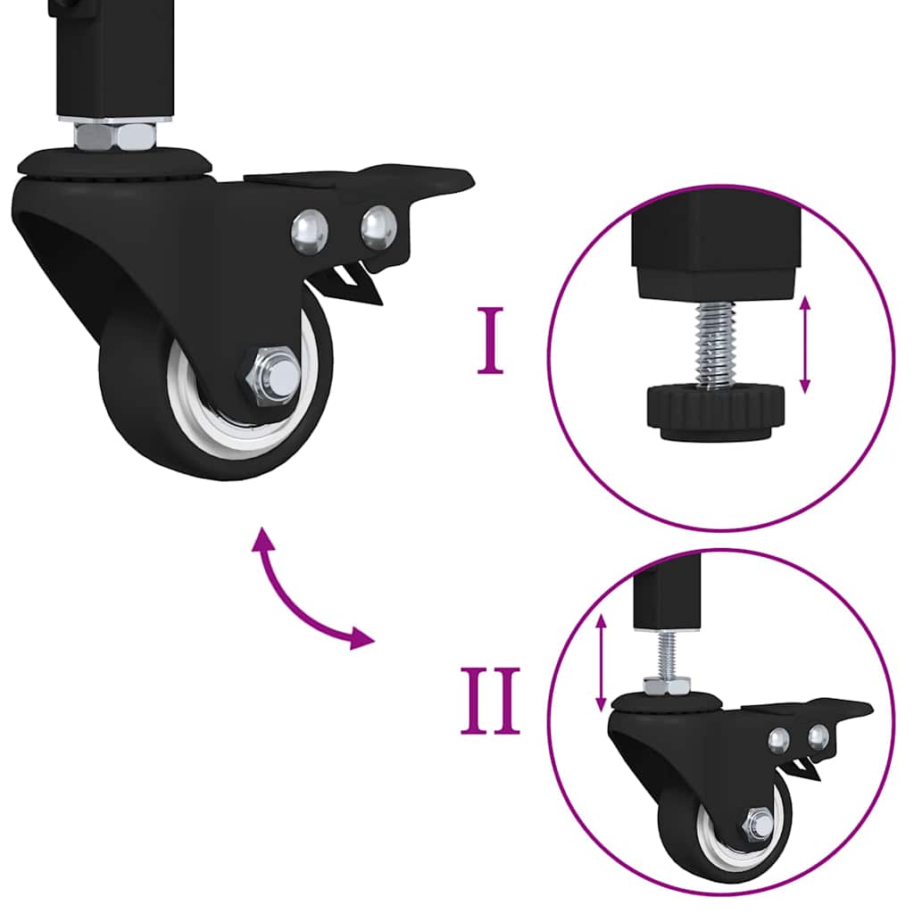 vidaXL Καρότσι Κουζίνας Παλιό Ξύλο 60 x 41 x 76 εκ. Επεξεργασμένο ξύλο