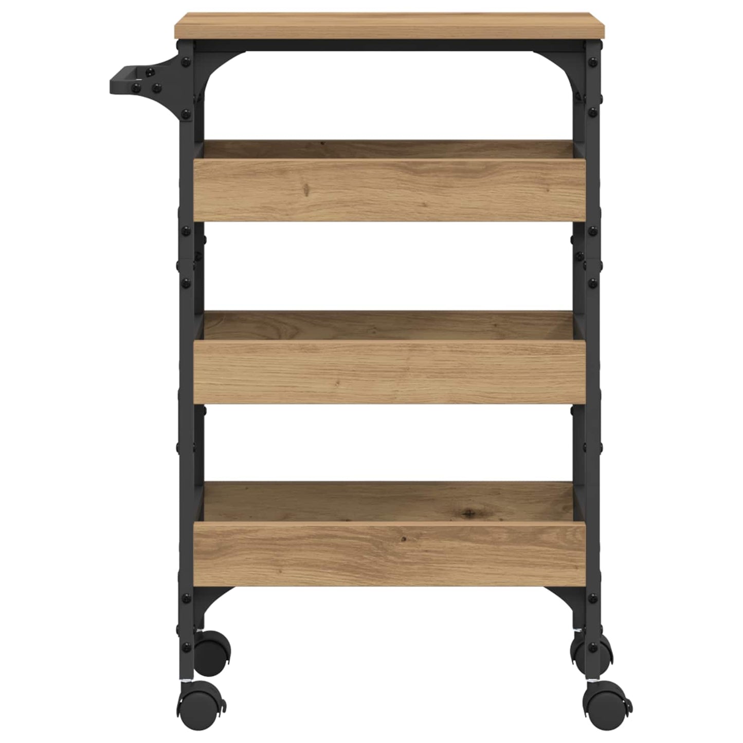 vidaXL Καρότσι Κουζίνας Artisan Oak 53 x 20 x 76 εκ.