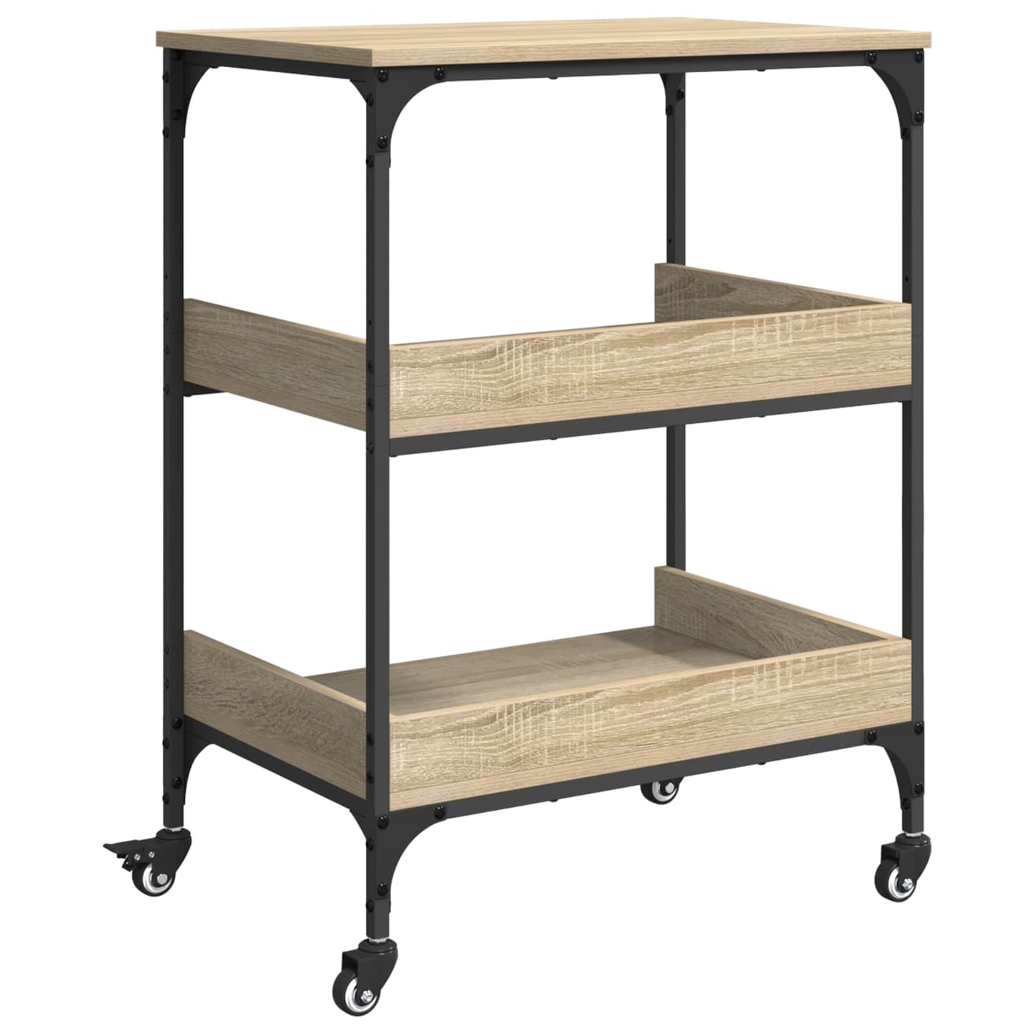 vidaXL Καρότσι Κουζίνας Δρύς Sonoma 60 x 41 x 80,5 εκ.