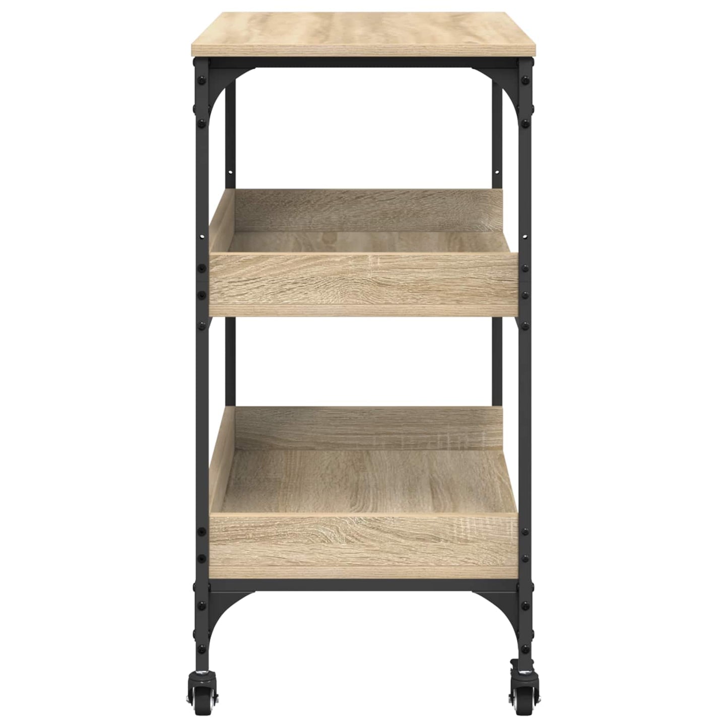 vidaXL Καρότσι Κουζίνας Δρύς Sonoma 60 x 41 x 80,5 εκ.