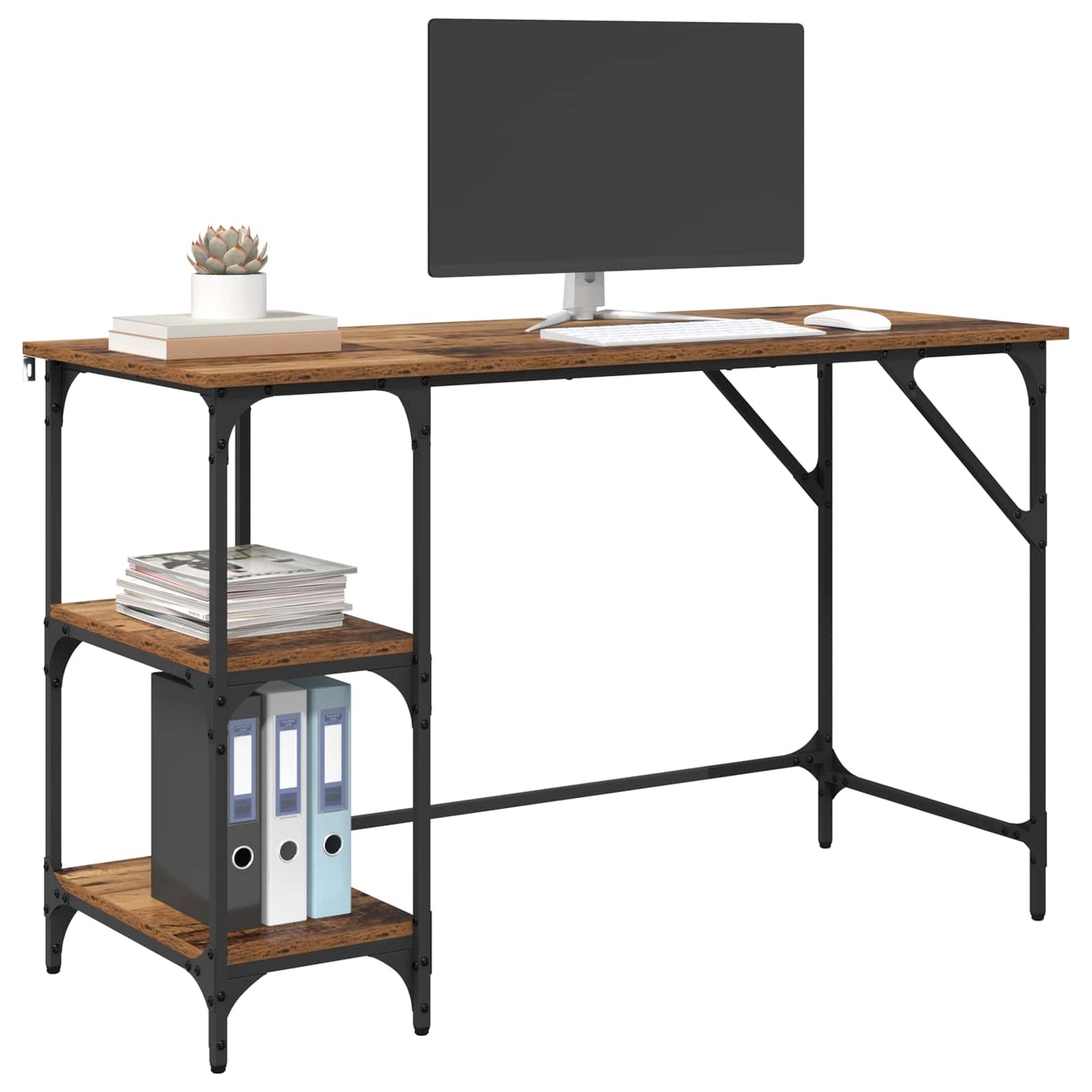 vidaXL Γραφείο Παλιό Ξύλο 120 x 50 x 75 cm Επεξεργασμένο Ξύλο