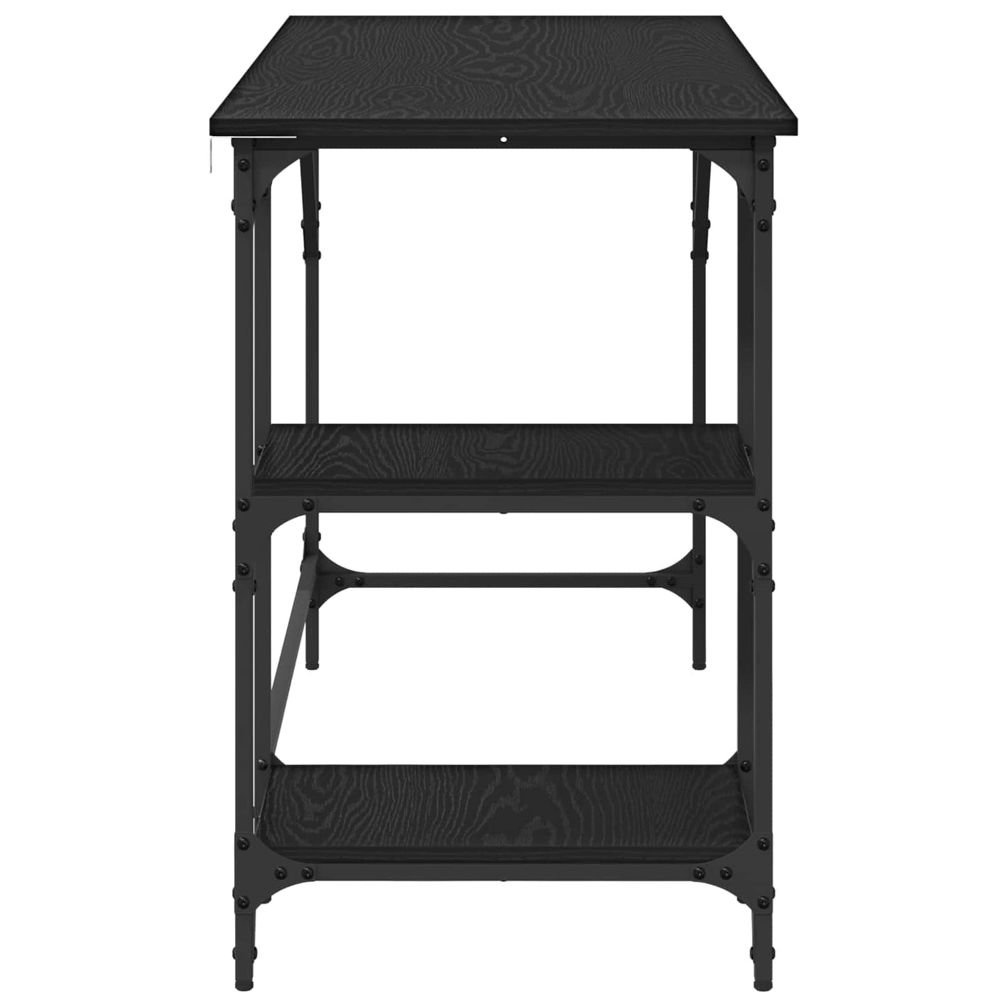 vidaXL Γραφείο Μαύρη Οξυά 120 x 50 x 75 cm Επεξεργασμένο Ξύλο