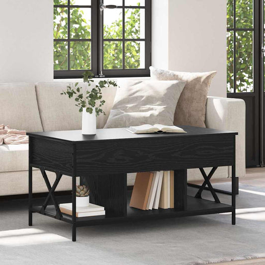 vidaXL Τραπεζάκι σαλονιού Μαύρη Οξυά 100 x 55 x 48.5 εκ