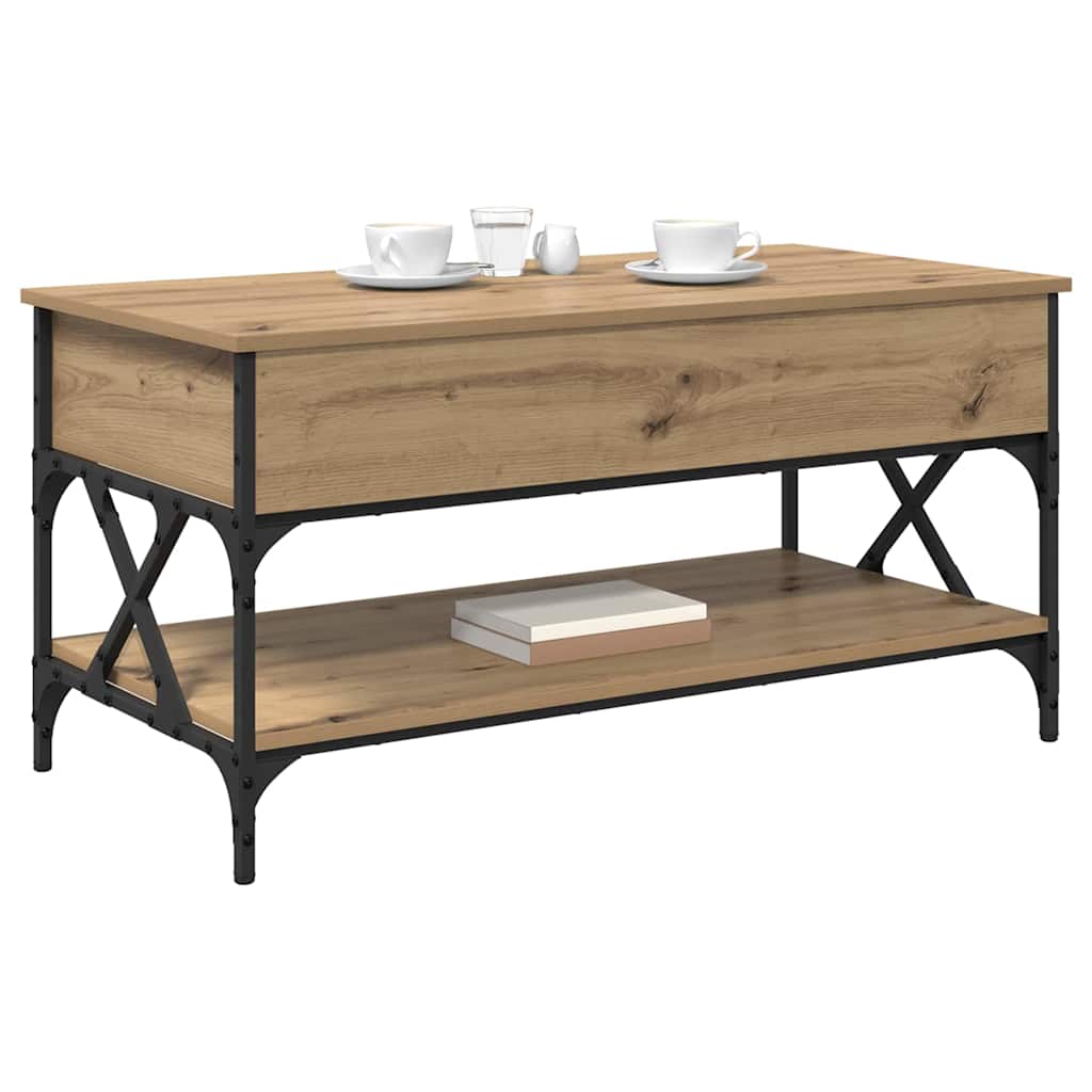 vidaXL Τραπεζάκι σαλονιού Artisan Oak 100 x 50 x 50 cm