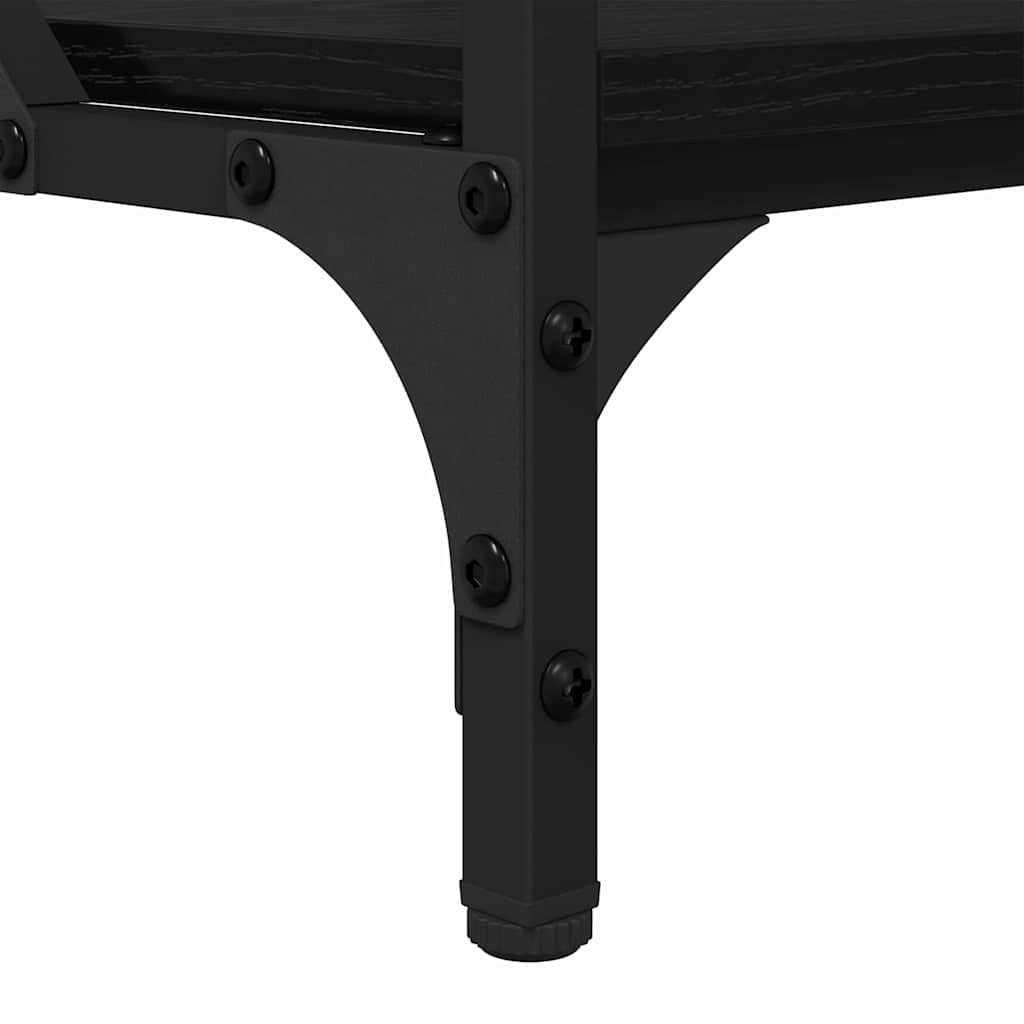 vidaXL Τραπεζάκι σαλονιού Μαύρη Οξυά 100 x 50 x 50 cm
