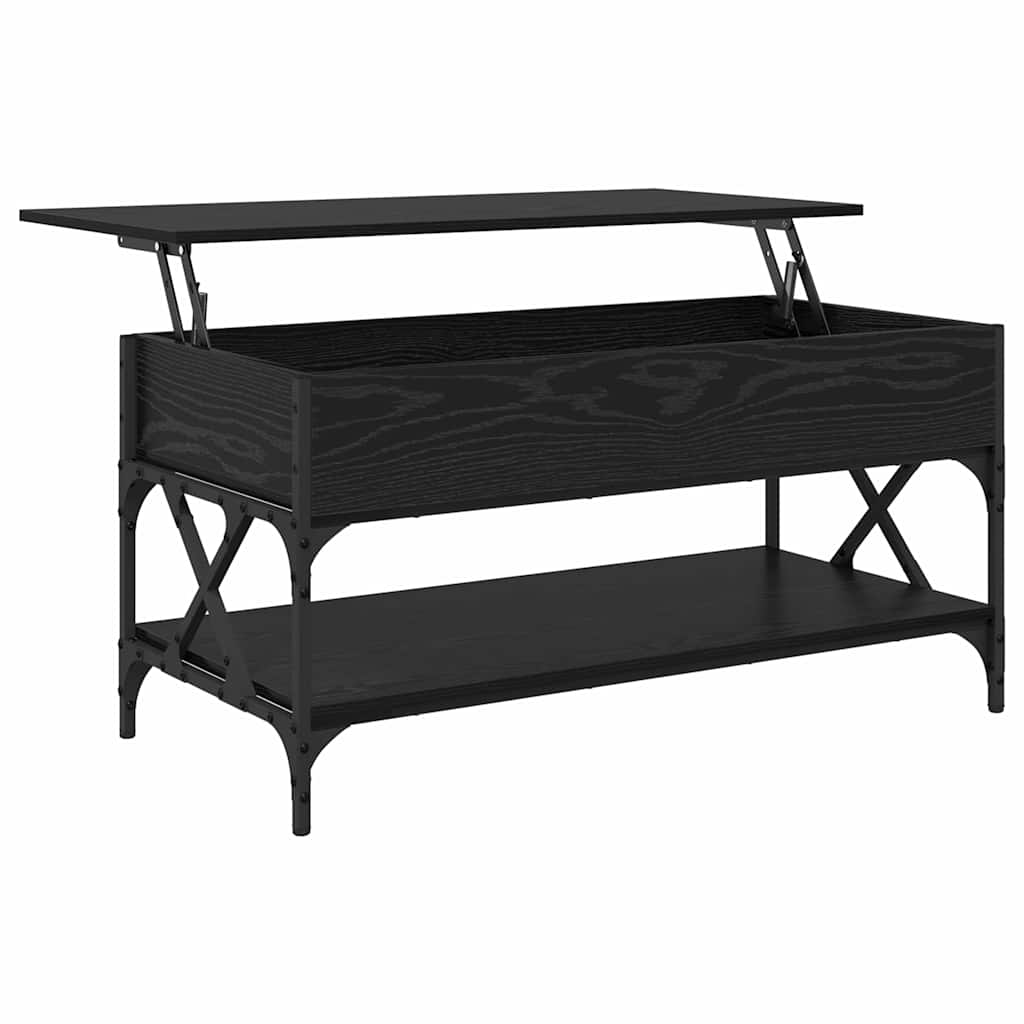 vidaXL Τραπεζάκι σαλονιού Μαύρη Οξυά 100 x 50 x 50 cm