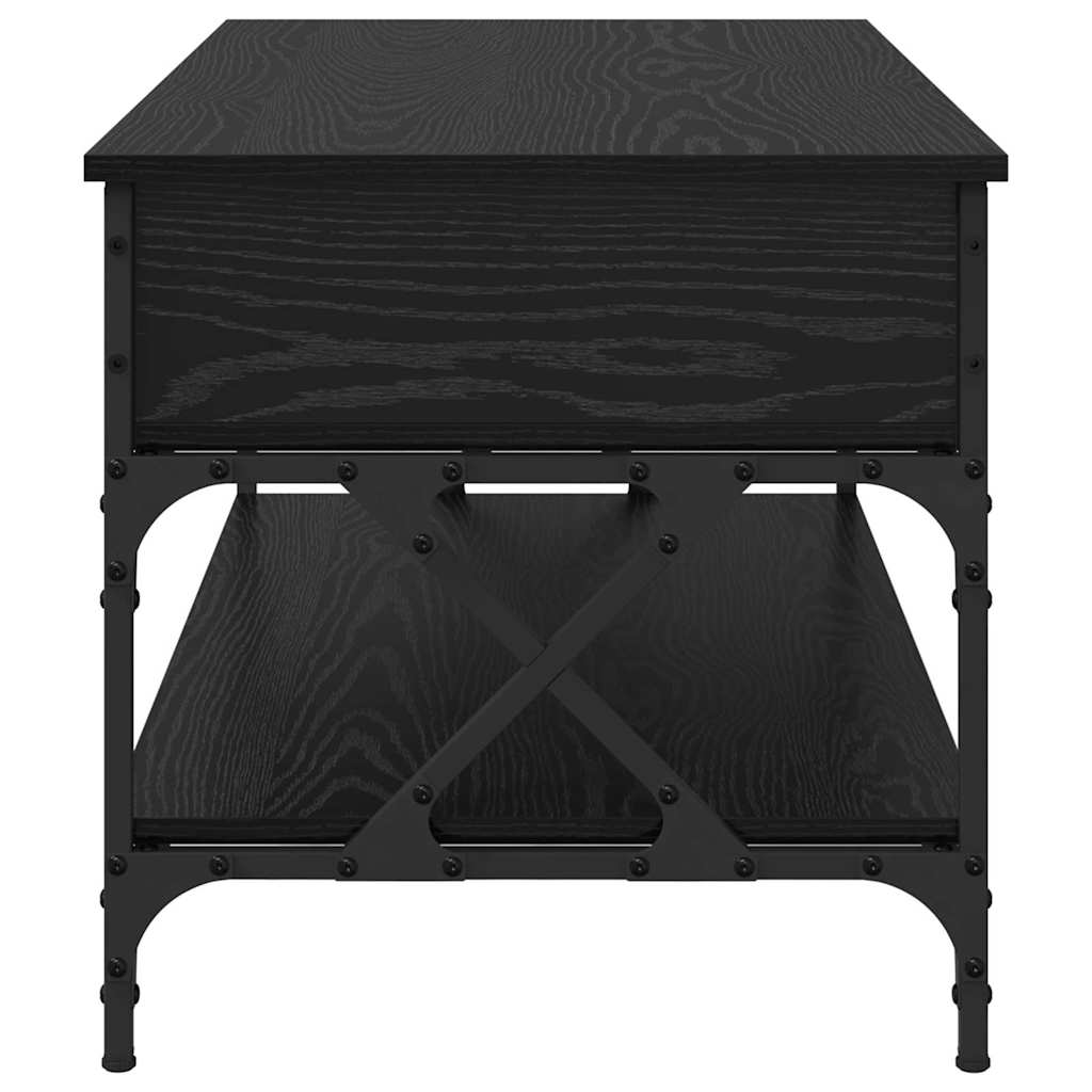 vidaXL Τραπεζάκι σαλονιού Μαύρη Οξυά 100 x 50 x 50 cm