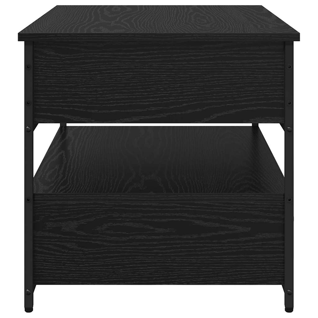 vidaXL Τραπεζάκι σαλονιού με συρτάρι Μαύρη Οξυά 70 x 50 x 54.5 εκ