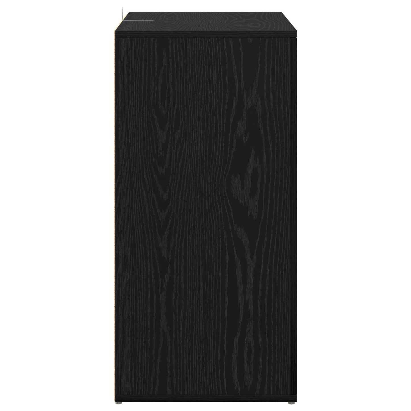 vidaXL Πλαϊνό γραφείο Μαύρη Οξυά 59 x 39 x 80 εκ. Επεξεργασμένο ξύλο