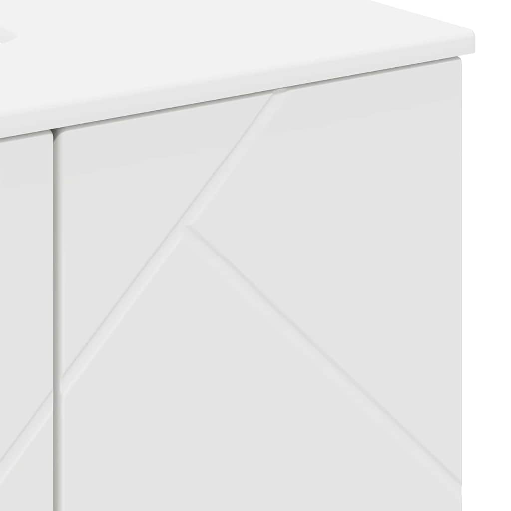 vidaXL Ντουλάπι Μπάνιου Λευκό 61 x 35 x 64 εκ. Επεξεργασμένο ξύλο