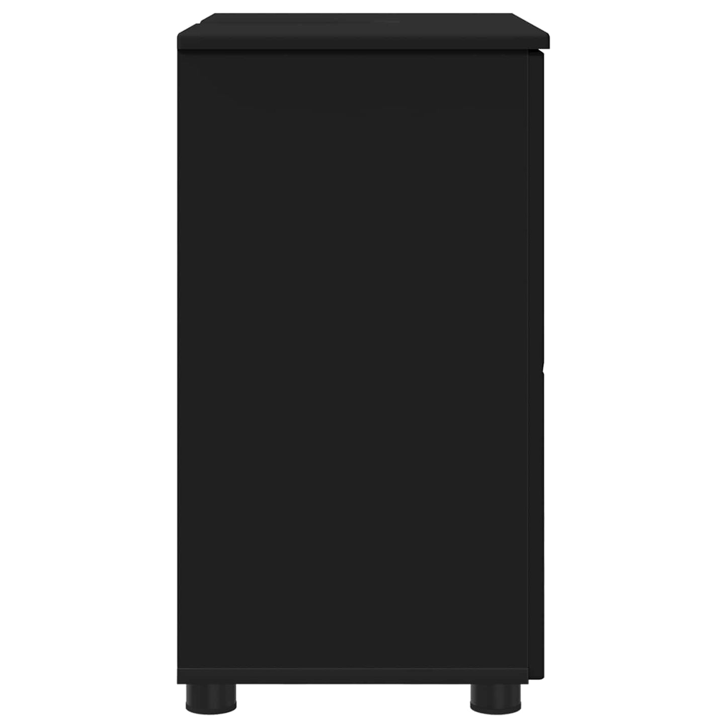 vidaXL Ντουλάπι Μπάνιου Μαύρο 61 x 35 x 64 εκ.