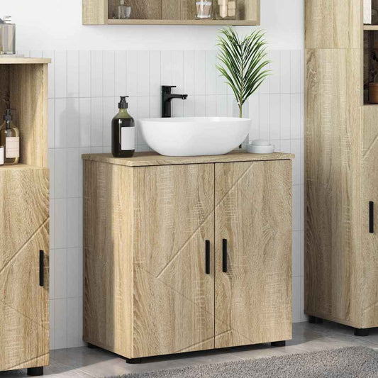 vidaXL Ντουλάπι Μπάνιου με αποθήκευση Δρύς Sonoma 61 x 35 x 64 εκ.