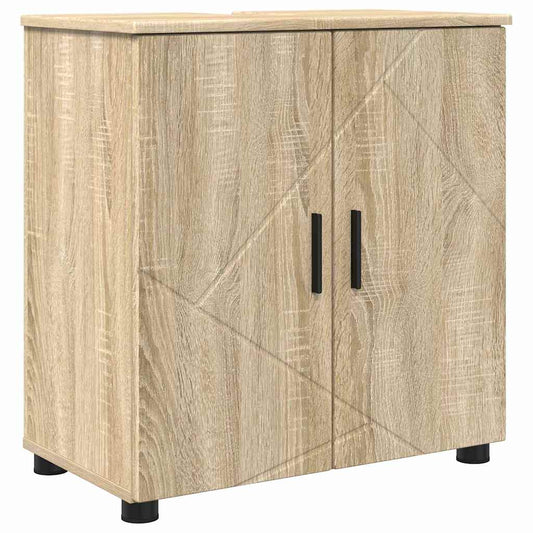 vidaXL Ντουλάπι Μπάνιου με αποθήκευση Δρύς Sonoma 61 x 35 x 64 εκ.