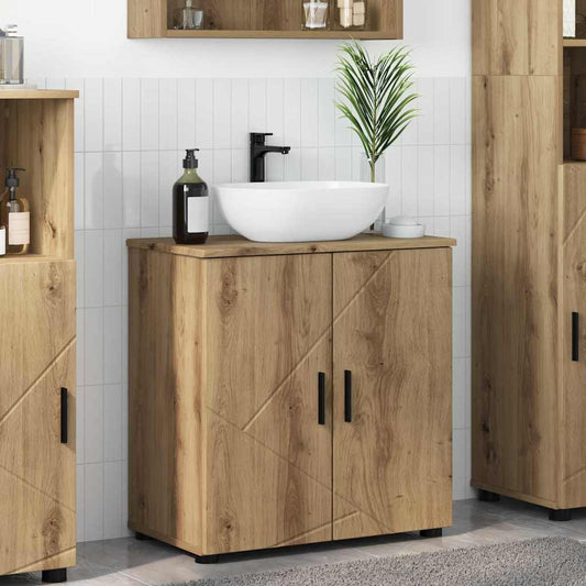 vidaXL Ντουλάπι Μπάνιου με αποθήκευση Artisan Oak 61 x 35 x 64 εκ.