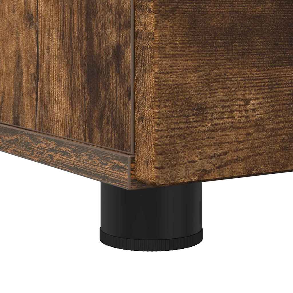 vidaXL Ντουλάπι Μπάνιου με συρτάρι Καπνιστή δρυς 76,5 x 35 x 64 εκ