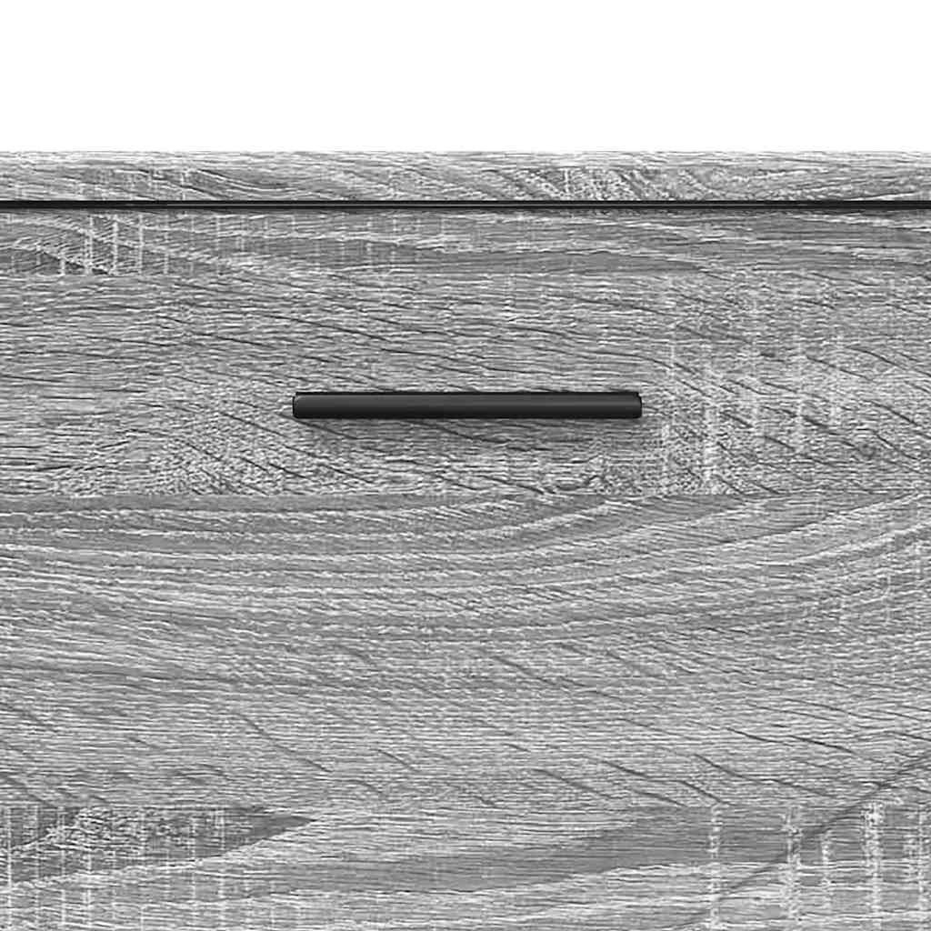 vidaXL Ντουλάπι Μπάνιου με συρτάρι Γκρι sonoma 76,5 x 35 x 64 εκ