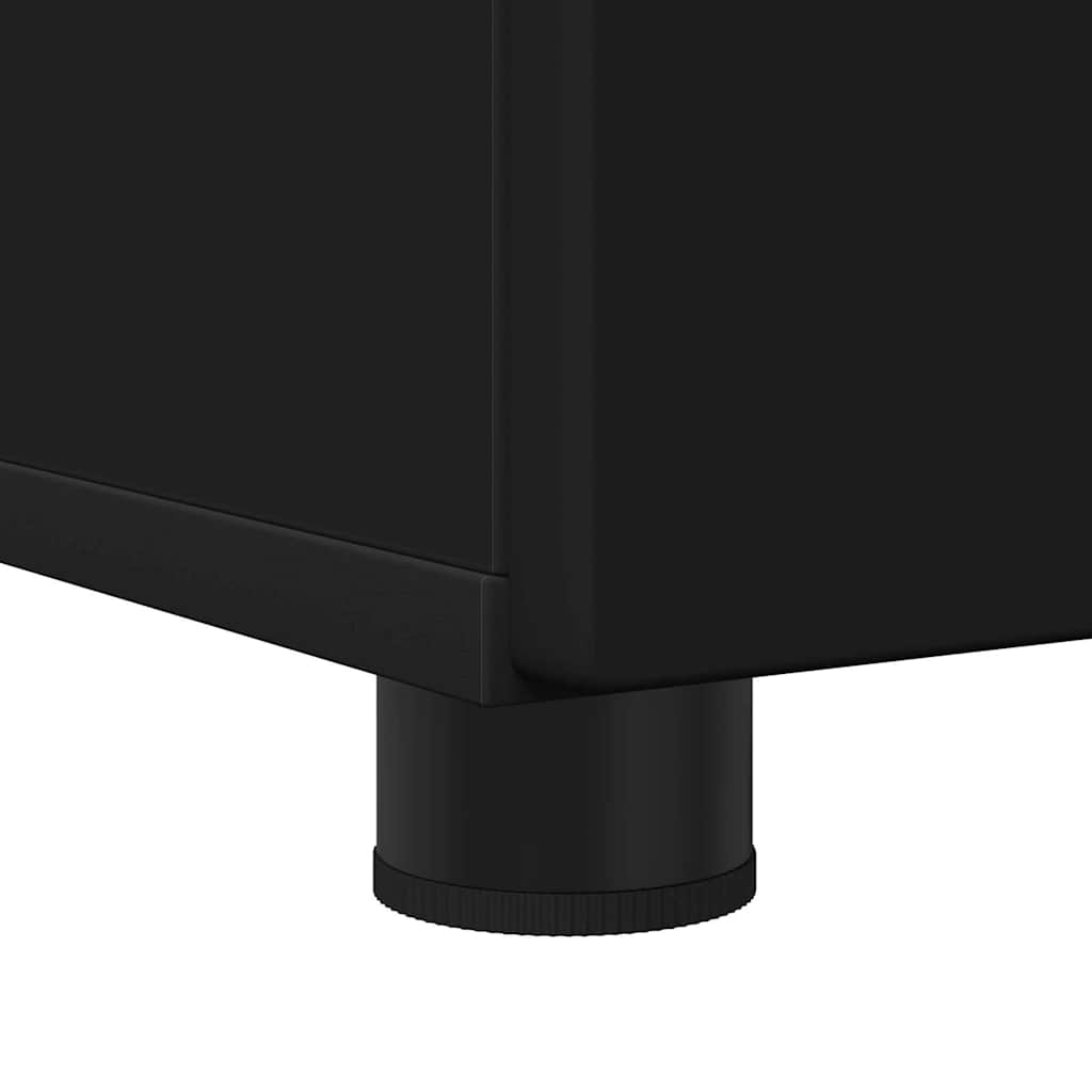 vidaXL Ντουλάπι Μπάνιου Μαύρο 60 x 35 x 80 εκ Επεξεργασμένο ξύλο