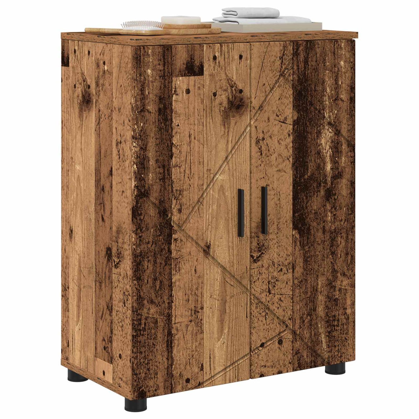 vidaXL Ντουλάπι Μπάνιου Παλιό Ξύλο 60 x 35 x 80 εκ