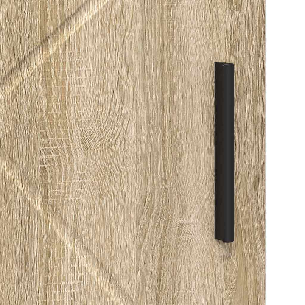 vidaXL Ντουλάπι Μπάνιου με αποθήκευση Δρύς Sonoma 30 x 35 x 95 εκ