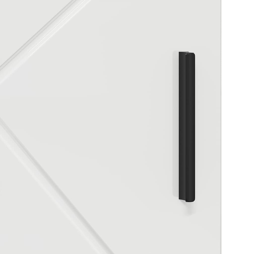 vidaXL Ντουλάπι Μπάνιου με πόρτα Υψηλής γυαλάδας λευκό 30 x 35 x 95 εκ